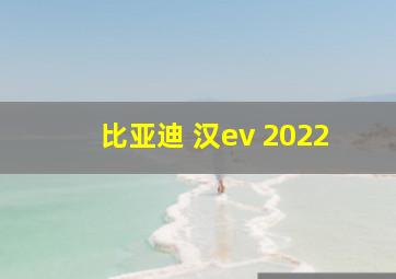 比亚迪 汉ev 2022